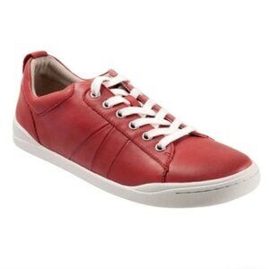 Softwalk Athens Dark Red Leather Sneaker